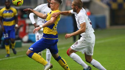 Ermedin Demirovic lors de la 10e journée de ligue 2. (VINCENT VOEGTLIN / MAXPPP)