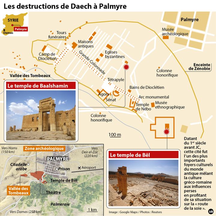 &nbsp; (Les destructions de Daech à Palmyre)