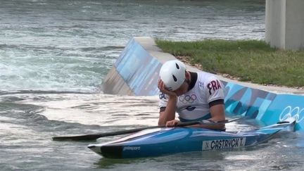 "J'avais l'or au bout de la pagaie" : la déception de Titouan Castryck, médaille d'argent en kayak slalom (France 2)