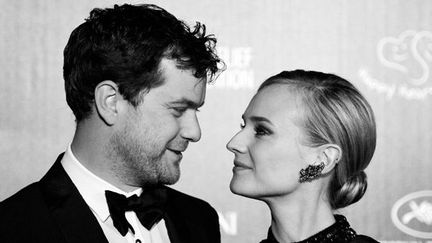 L&#039;acteur américain Joshua Jackson et la comédienne allemande Diane Kruger, membre du Jury
 (AFP PHOTO / ALBERTO PIZZOLI)