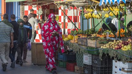 Le marché de Laayoune, chef-lieu du Sahara occidental sous contrôle marocain, le 3 novembre 2018. (FADEL SENNA / AFP)