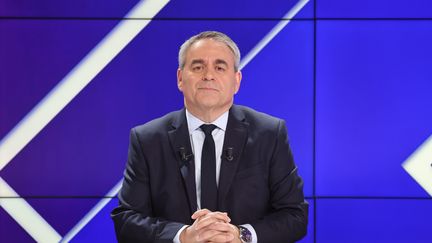 Xavier Bertrand, président de la région Hauts-de-France invité de BFM politique, le 16 avril 2023. (LP/OLIVIER LEJEUNE / MAXPPP)
