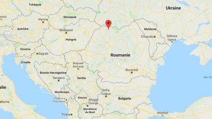 La région des Maramures ou Marmatie, en Roumanie. (GOOGLE MAPS)