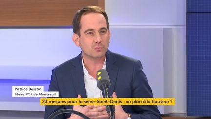 Patrice Bessac,&nbsp;maire communiste de Montreuil, invité de franceinfo le 31 octobre 2019. (FRANCEINFO / RADIOFRANCE)