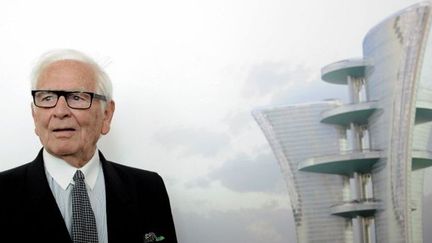 Pierre Cardin présente son projet de Palais Lumière à Venise, août 2012
 (T. Fabi (AFP))