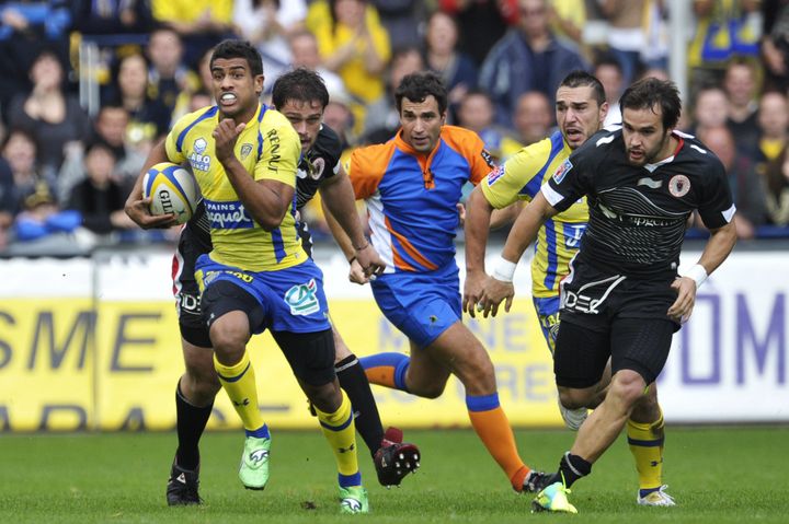 Clermont n'a pas fait de d&eacute;tail face &agrave; Biarritz (41-0) au stade Michelin, le 29 octobre 2011. (MAXPPP)