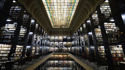 Vue int&eacute;rieure de la biblioth&egrave;que nationale &agrave; Rio de Janeiro&nbsp;(Br&eacute;sil), le 24 avril 2012. (CHRISTOPHE SIMON / AFP)