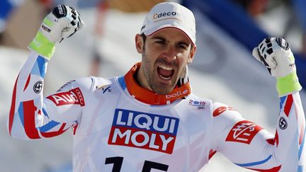 La joie d'Adrien Théaux (NATHAN BILOW / AFP)