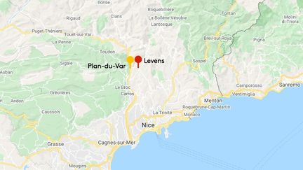 Le Paris-Nice 2021 se conclura&nbsp;à Levens (Alpes-Maritimes). (GOOGLE MAPS)