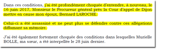 Extrait du courrier adressé par Marie-Ange Laroche au président Macron. (DR)