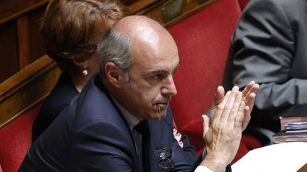 Le patron des députés LR, Olivier Marleix, le 7 juin 2023 à l'Assemblée nationale, à Paris. (LUDOVIC MARIN / AFP)