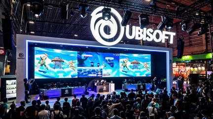 Des joueurs participent à la&nbsp;Ubisoft Experience, lors de la Paris Games Week, le 1er novembre 2019 à Paris. (DANIEL PIER / NURPHOTO / AFP)