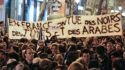 Marche silencieuse entre Bastille et République (KENZO TRIBOUILLARD / AFP)