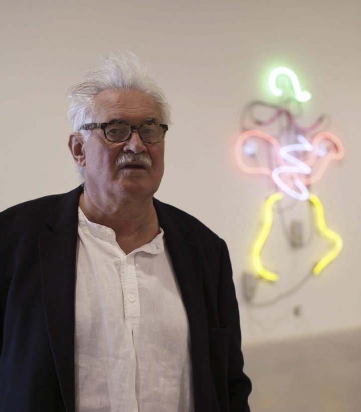 Keith Sonnier, Galerie Pieters à St-Paul-de-Vence, octobre 2013
 (Laurent Carre /Maxppp)