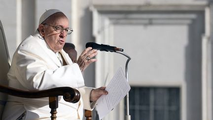 Le pape François, le 29 mars 2023 au Vatican. (VATICAN MEDIA / CPP / HANS LUCAS / AFP)