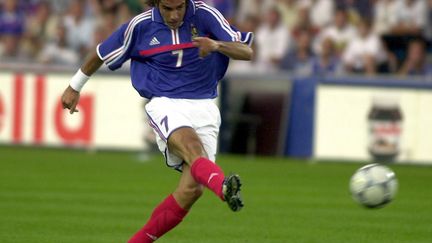 Robert Pires en 2001 face au Danemark (FRANK PERRY / AFP)