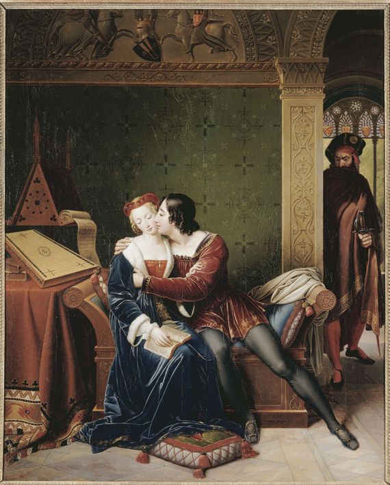 Marie-Philippe Coupin de La Couperie, Les Amours funestes de Rimini, 1822. Huile sur toile. Palais des Beaux-arts, Lille. (RMN / RENÉ GABRIEL OJÉDA)