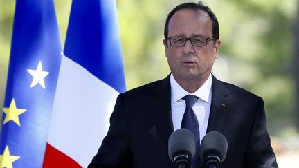 &nbsp; (François Hollande lors de son discours au Mont Faron ce vendredi © Maxppp)