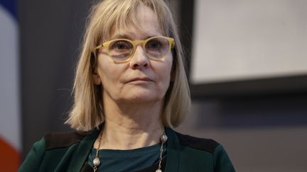 Françoise Brié,&nbsp;directrice générale de la Fédération nationale Solidarité femmes. (THOMAS SAMSON / AFP)