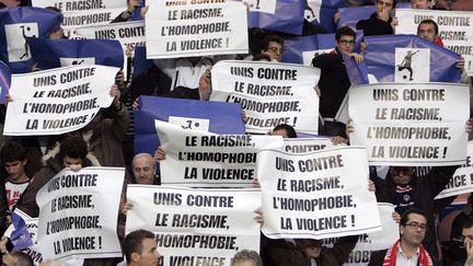 &nbsp; (Journée de championnat de Ligue 1 contre le racisme, l'homophobie et la violence en… 2008 © MaxPPP)