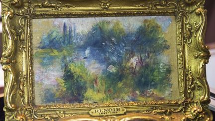 &quot;Paysage des bords de Seine&quot; de Pierre-Auguste Renoir a été acheté 7 dollars aux puces, aux Etats-Unis (september 2012)
 (Paul J. Richards / AFP)