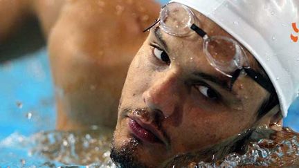 &nbsp; (Florent Manaudou se qualifie pour la demi-finale du 100m nage libre © Maxppp)