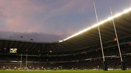 Le Stade de Twickenham à la tombée de la nuit