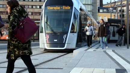 Le tramway au Luxembourg.&nbsp; (PHILIPPE NEU / MAXPPP)