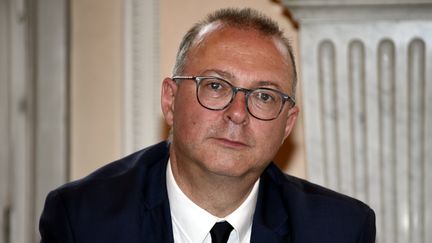 Damien Meslot, le maire de Belfort, le 3 juin 2019. (ALEXANDRE MARCHI / MAXPPP)