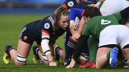 La Française Romane Ménager face à l'Irlande. (FRANCK FIFE / AFP)