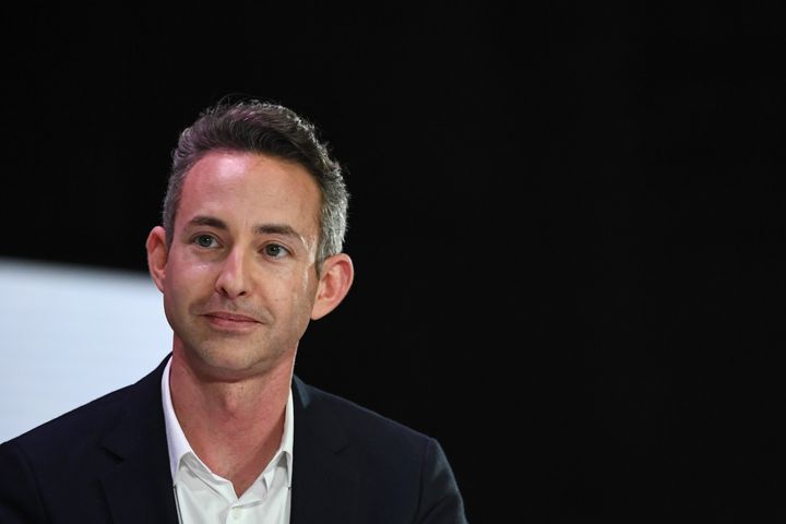 La tête de liste du PCF pour les européennes, Ian Brossat, lors d'un débat, le 11 avril 2019 à Paris.&nbsp; (ANNE-CHRISTINE POUJOULAT / AFP)