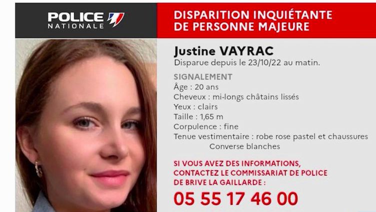 Faits-divers : un suspect en garde à vue dans la disparition de Justine Veyrac