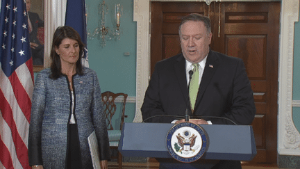 Les Etats-Unis ne feront plus partie du Conseil des droits de l'homme de l'ONU.Le retrait&nbsp;a été annoncé cette nuit par l'ambassadrice américaine aux Nations Unies, Nikki Haley et du chef de la diplomatie Mike Pompeo. (France 24)