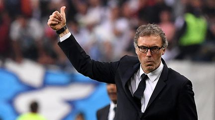 L'ancien entraîneur du PSG Laurent Blanc, le 21 mai 2016 au Stade de France à Saint-Denis (Seine-Saint-Denis). (FRANCK FIFE / AFP)