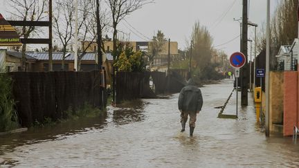 Des inondations à Sérignan (Hérault), le 28 novembre 2014. (CITIZENSIDE/MICHEL LACHE / CITIZENSIDE)