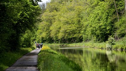 Le canal des Vosges fait parties des canaux fermés à la navigation, faute de tirant d'eau. Photo d'illustration. (GIUGLIO GIL / HEMIS via AFP)