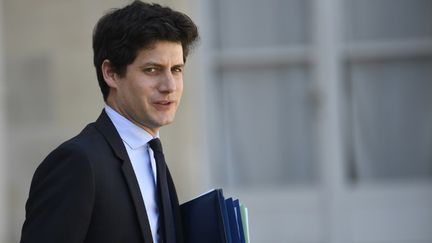 Le secrétaire d'Etat auprès du ministre de la Cohésion des territoires, Julien Denormandie, à l'Elysée, le 20 avril 2018. (ERIC FEFERBERG / AFP)