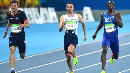 Christophe Lemaitre lors de sa demi-finale (JEWEL SAMAD / AFP)