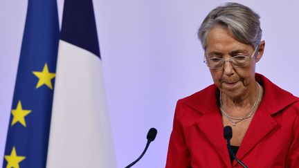 La Première ministre Elisabeth Borne le 19 juin 2022, après l'annonce des résultats du second tour des élections législatives (LUDOVIC MARIN / POOL / MAXPPP)