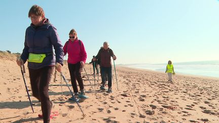 Raquettes en bord de mer