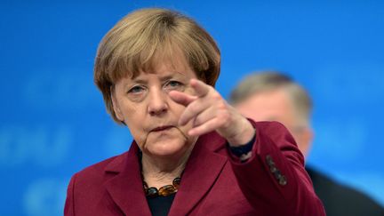 &nbsp; (Angela Merkel au congrès  fédéral du CDU le 15 décembre 2015 © Thomas Lohnes - GettyImages)