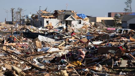 La ville de Washington (Etats-Unis) ravag&eacute;e par une tornade, le 18 novembre 2013. (TASOS KATOPODIS / GETTY IMAGES NORTH AMERICA / AFP)