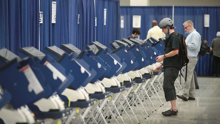 Des milliers d'électeurs américains sont prêts à échanger leur vote avec un inconnu. (SCOTT OLSON / GETTY IMAGES NORTH AMERICA)