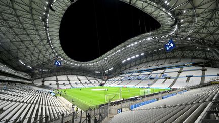 Le stade Vélodrome de Marseille le 28 novembre 2021.&nbsp; (NICOLAS TUCAT / AFP)