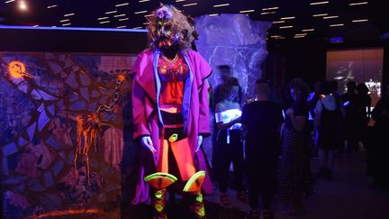 L'exposition de Rammellzee au Red Bull Arts New York (3 mai 2018)
 (Hector Retamal / AFP)