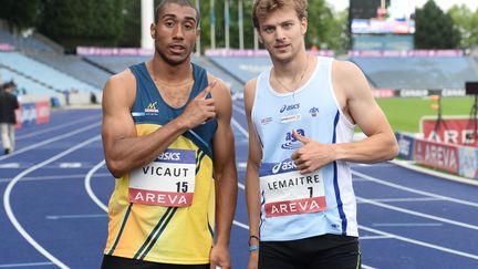 Jimmy Vicaut et Christophe Lemaitre, éternels rivaux sur le sprint français (STEPHANE KEMPINAIRE / STEPHANE KEMPINAIRE)