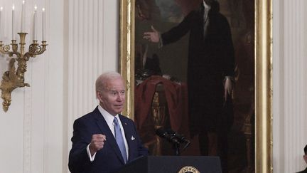 Le président américain Joe Biden, le 5 juillet 2022 à Washington. (LENIN NOLLY / NURPHOTO / AFP)