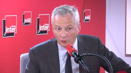 Le ministre de l'Économie, Bruno Le Maire, invité de France Inter le 6 janvier 2020. (FRANCEINTER / RADIO FRANCE)