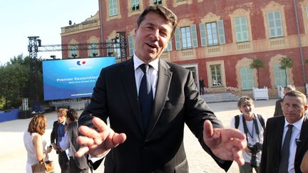 Christian Estrosi&nbsp;lors d'un rassemblement de l'association des amis de Nicolas Sarkozy, le 24 ao&ucirc;t 2012, &agrave; Nice. (VALERY HACHE / AFP)