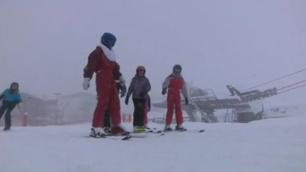 La neige est arrivée dans les Pyrénées (CAPTURE D'ÉCRAN FRANCE 3)